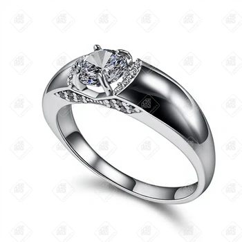 Кольцо с фианитом, золото 585 II Категория, вес 2.58 г.