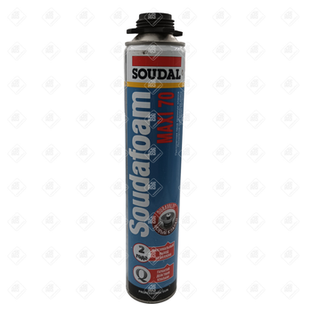 Пена монтажная Soudal Soudafoam Maxi 70, пистолетная, летняя, до 70 л, 870 мл