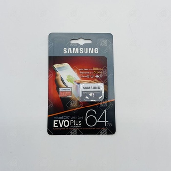 Карта памяти Samsung EVO Plus microSDXC 64 ГБ