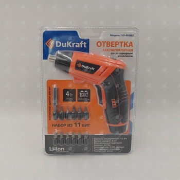 Электрическая отвертка dukraft sd4v/002