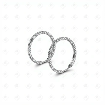 Серьги Конго, серебро I категория 925, вес 1.41 г.