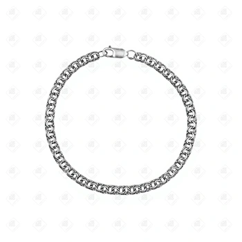 Браслет плетения Бисмарк, серебро I категория 925, вес 10.48 г.