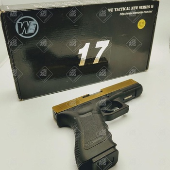 Пистолет страйкбольный (WE) Glock-17 gen3  Titanium Version WE-G001A-TG