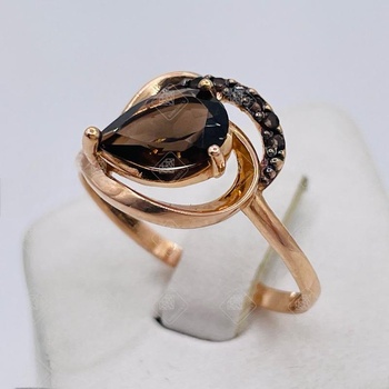 кольцо с камнями, золото 585 III Категория, вес 2.3 г.