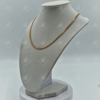 Цепь плетения Бисмарк, золото 585 II Категория, вес 9.1 г.