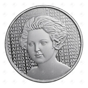 Монета 5 Евро Нидерланды Серебро, серебро II категория 925, вес 11.91 г.