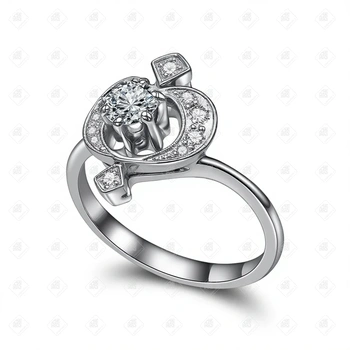 Кольцо с Бриллиантами , золото 750 (18K), вес 3.93 г.