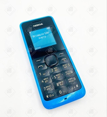 Nokia 105 (2013), 8 МБ, голубой Мобильный телефон Nokia