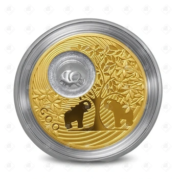 Монета 2 доллара 2013 Good luck, серебро I категория 925, вес 31.1 г.