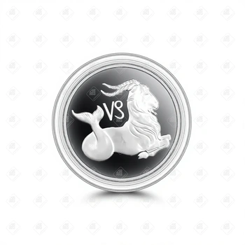 00507/5111-0120/Козерог 3 рубля, серебро 900, вес 31.1 г.