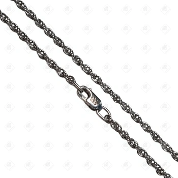 Цепь плетения Веревочка, серебро I категория 925, вес 6.05 г.