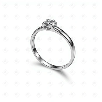 Кольцо с Бриллиантом , золото 585 (14K), вес 1.55 г.