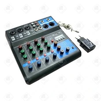 JIY мини-микшер на 5 каналов с USB и Bluetooth 
