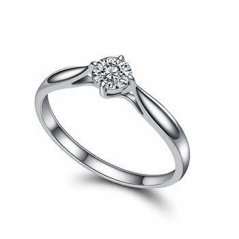 Кольцо с бриллиантом , золото 585 (14K), вес 1.29 г.