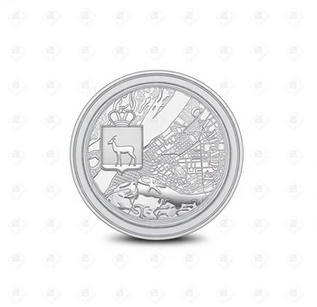 Монета Bank of the Lao P.D.R 50000 Kip "Самара" 2015 год, серебро II категория 925, вес 31.1 г.