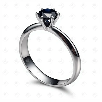 Кольцо из белого золота с Сапфиром 0,91ct, золото 585 (14K), вес 4.1 г.