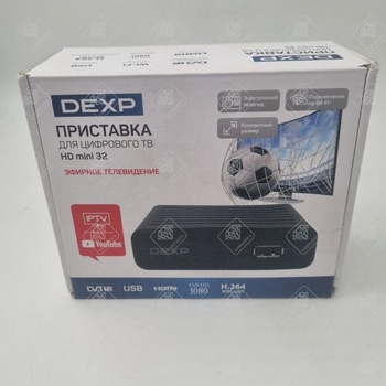 Приставка для цифрового ТВ DEXP HD mini 32 черный