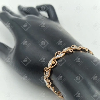 Браслет фантазийный, золото 585 II Категория, вес 5.48 г.