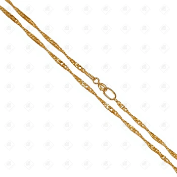 Цепь плетения Сингапур, золото 585 II Категория, вес 3.79 г.