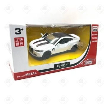 Машинка Scale Model Белая с полосой 