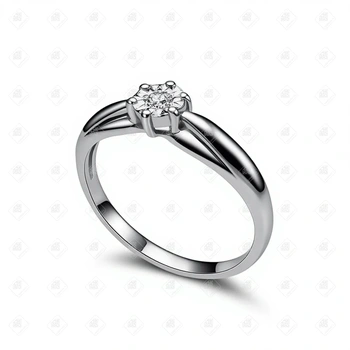 Кольцо с Бриллиантом, золото 585 (14K), вес 1.52 г.