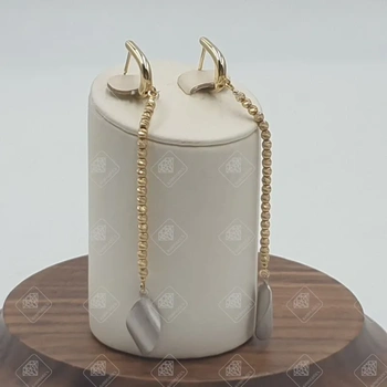 Серьги, золото 585 II Категория, вес 4.43 г.