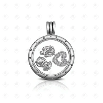 Медальон Pandora Floating Locket, серебро I категория 925, вес 9.94 г.