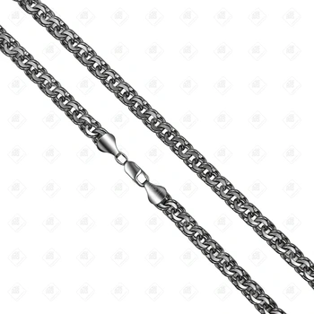 Цепь плетения Бисмарк, серебро II категория 925, вес 84.91 г.