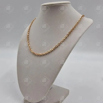 Цепь плетения Якорное с алмазной гранью, золото 585 II Категория, вес 18 г.