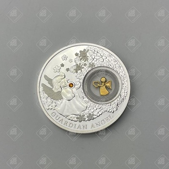 Монета "Ангел Хранитель", серебро II категория 925, вес 30 г.