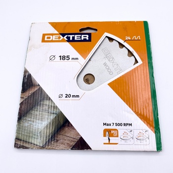 Диск циркулярный по дереву Dexter 185x20