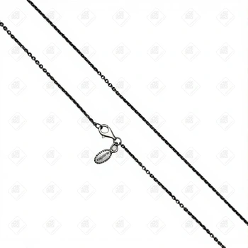 Цепь  якорная с чернением, серебро I категория 925, вес 8.15 г.