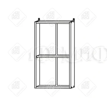 Шкаф навесной ШВ400 Белый с Фурнитурой 
