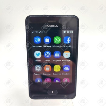 Телефон Nokia Asha 501 Dual Sim, 128 МБ, черный, 64 МБ