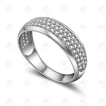 Кольцо с фианитами, золото 585 II Категория, вес 1.59 г.