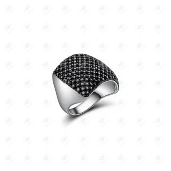 Кольцо с камнями, серебро I категория 925, вес 8.98 г.