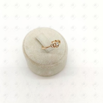 Кольцо с бриллиантом , золото 585 (14K), вес 1.69 г.