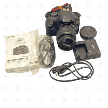 Фотоаппарат Canon EOS 1300D Kit 18-55mm f/3.5-5.6 DC III, черный