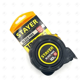 Рулетка STAYER BlackMax 10 / 25мм