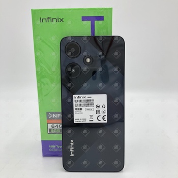 Смартфон Infinix HOT 30i, 64 ГБ, черный, 4 ГБ