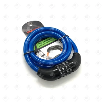 Трос с кодовым замком для велосипеда 