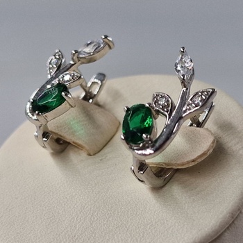 Серьги, серебро II категория 925, вес 2.96 г.