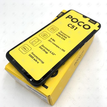 Xiaomi Poco C51, 64 ГБ, черный, 2 ГБ