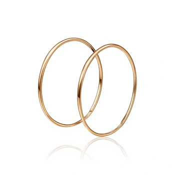 Серьги Конго 4.5 см., золото 585 II Категория, вес 2.97 г.
