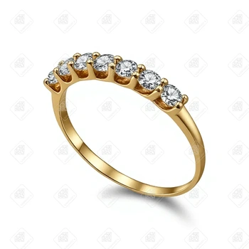 Кольцо с Фианитами, золото 585 II Категория, вес 1.71 г.