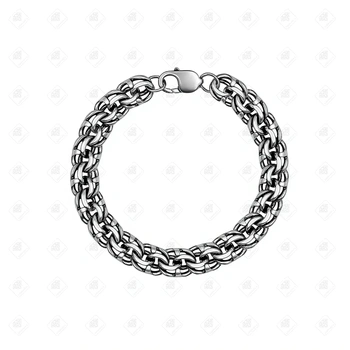 Браслет плетения Бисмарк, серебро I категория 925, вес 59.98 г.