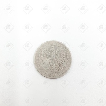 2 злотых 1934 года, серебро II категория 925, вес 4.33 г.
