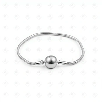 Браслет Пандора, серебро I категория 925, вес 6.4 г.
