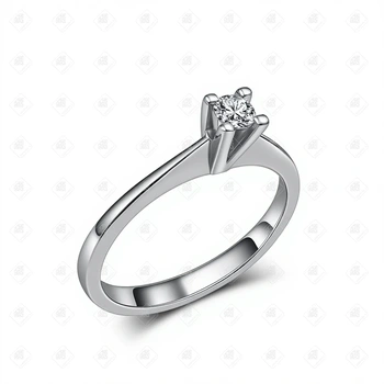 Кольцо с Бриллиантом 0,11ct, золото 585 (14K), вес 2.26 г.