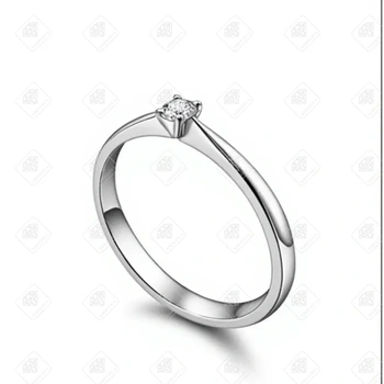 Кольцо с бриллиантом Кр57 0,05Ct 4/4A, золото 585 Premium Gold, вес 1.19 г.